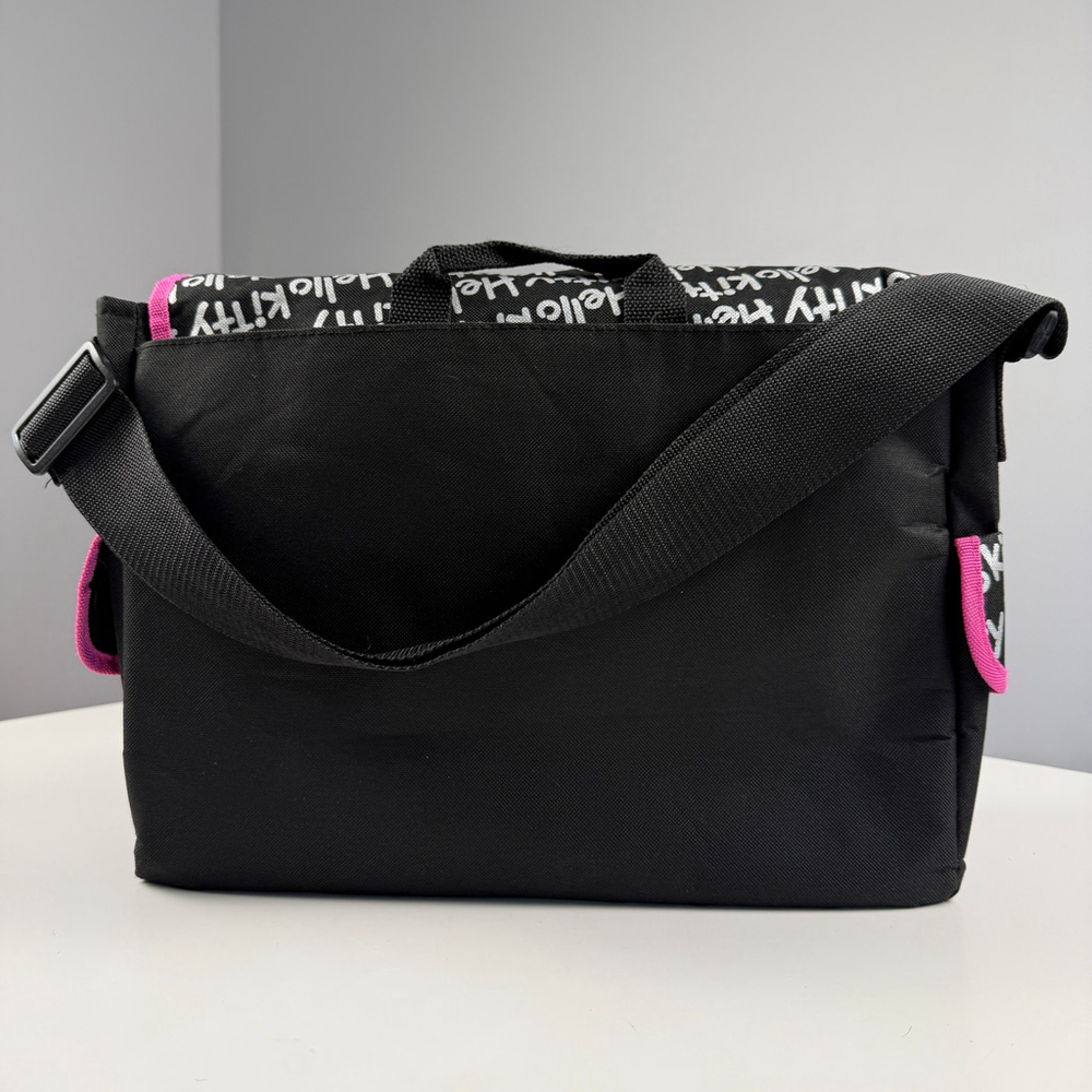Sanrio official Hello Kitty Messenger Bag Black Pink - Picture 3 of 13
